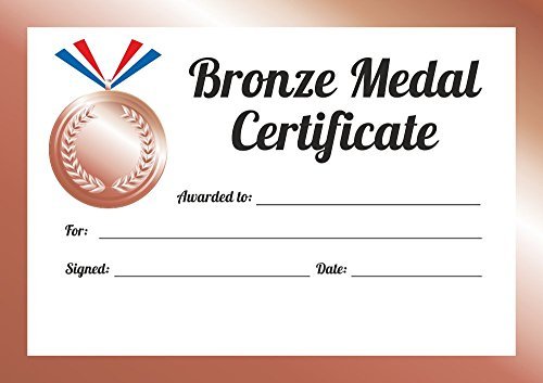 School Stickers A5 Sports Day Bronze Medaillen Zertifikate – Bumper Pack von School Stickers