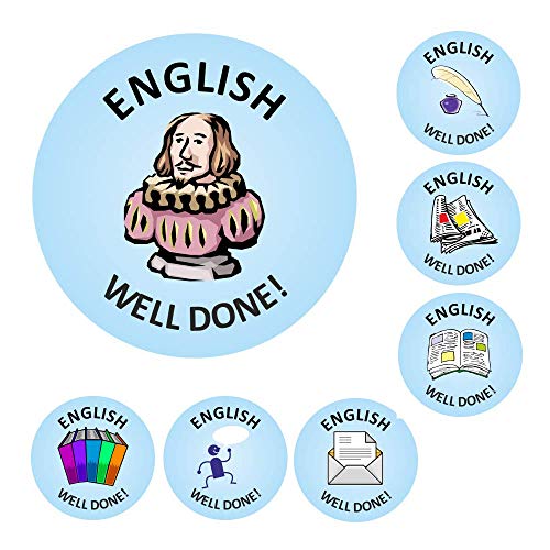 School Stickers Aufkleber mit englischer Aufschrift"Well Done". von School Stickers