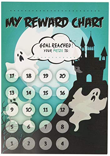 School Stickers Belohnungstafel und Aufkleber im Haunted House A4-Format von School Stickers