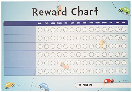 School Stickers Belohnungstafeln mit Aufklebern, A4, Blau von School Stickers
