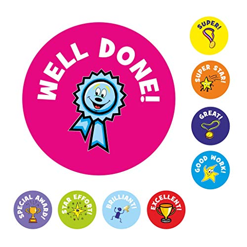 School Stickers Mini-Aufkleber"Well Done" von School Stickers