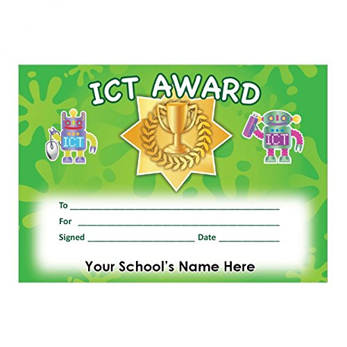 Schulaufkleber A5 ICT Grundurkunde Set 2 von School Stickers