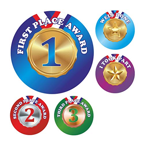 Schulaufkleber Sport Day Metallic Medaillen Aufkleber Schulaufkleber Sport Day Metallic Medaillen Aufkleber von School Stickers
