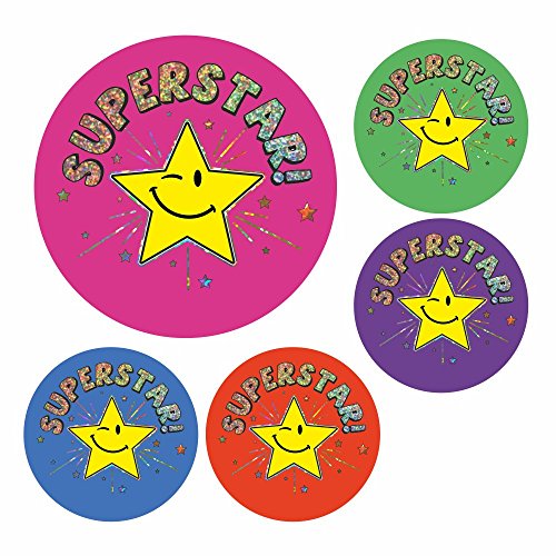 Schulaufkleber Superstar Sparkly Sticker von School Stickers