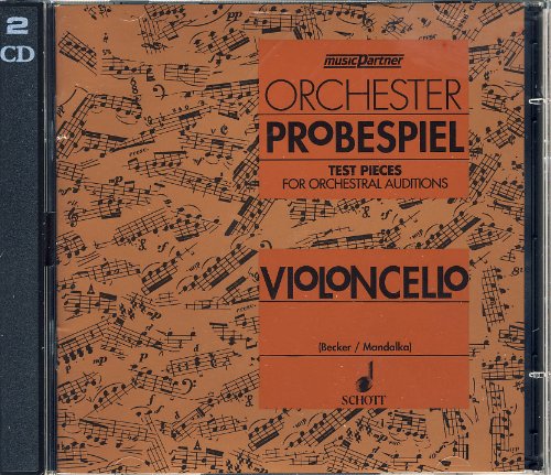 Repertorio Orquestal - Orchester Probenspiel (Test Pieces) para Violoncello (2 CD) von Schott Music Distribution