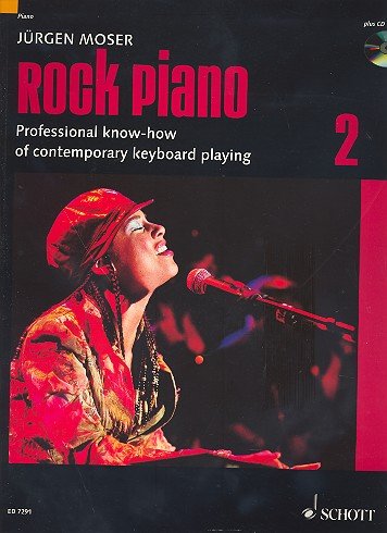 ROCK PIANO Band 2 (+CD) mit Bleistift -- Spieltechnicken für fortgeschrittene Keyboard/Klavierspieler in Pop und Rock - spielen wie Elton John, Bruce Hornsby, Stevie Wonder oder Alicia Keys - herausgegeben von Jürgen Moser (Noten/sheet music) von Schott Music