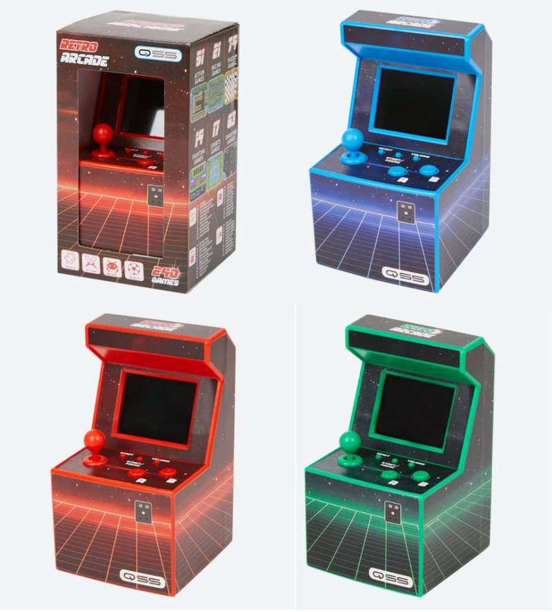 Schou Arcade Game LCD-Bildschirm 240 Games Pocket Spielcomputer Retro von Schou
