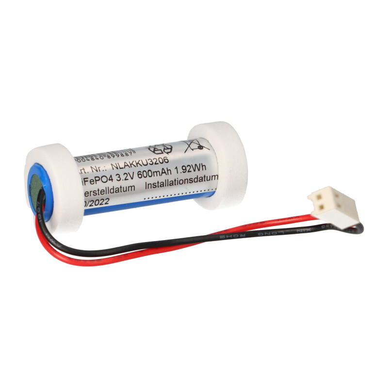 LiFePO4 Akku 3,2V 0,6Ah kompatibel zu NLK9MU003S LiFePO4 Akku 3,2V 0,6Ah kompatibel zu NLK9MU003S von Schrack
