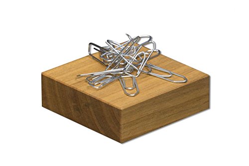 Büroklammerspender aus Holz | Maße 6,2 x 6,2 x 2,2 cm | Büroklammerhalter aus Kirschholz, magnetisch Büroklammerspender aus Holz | Maße 6,2 x 6,2 x 2,2 cm | Büroklammerhalter aus Kirschholz, magnetisch von Schreibgefühl