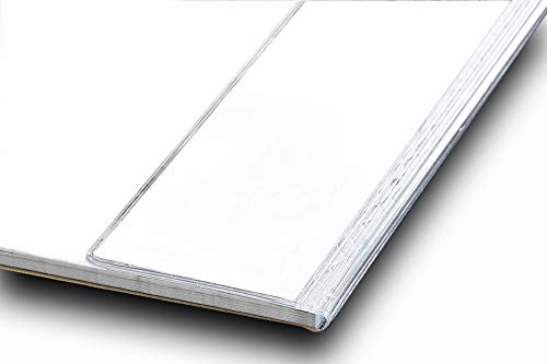 Kantenschutz für Schreibtischunterlagen | transparent + selbstklebend | Schutzleiste für Schreibunterlagen, durchsichtig - Schreibgefühl® Größe für DIN A3-42,0 cm lang von Schreibgefühl