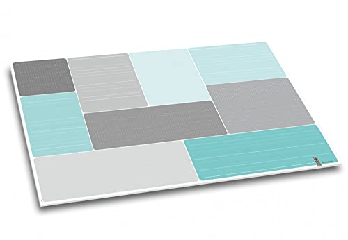 StrichPunkt. - Schreibtischunterlage Schreibunterlage liniert kariert grau türkis Papier Papierunterlage DIN A2 40 Blatt StrichPunkt. - Schreibtischunterlage Schreibunterlage liniert kariert grau türkis Papier Papierunterlage DIN A2 40 Blatt von Schreibgefühl