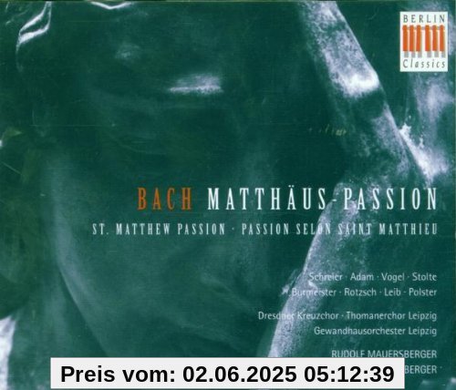 Matthäus-Passion Bwv 244 von Schreier