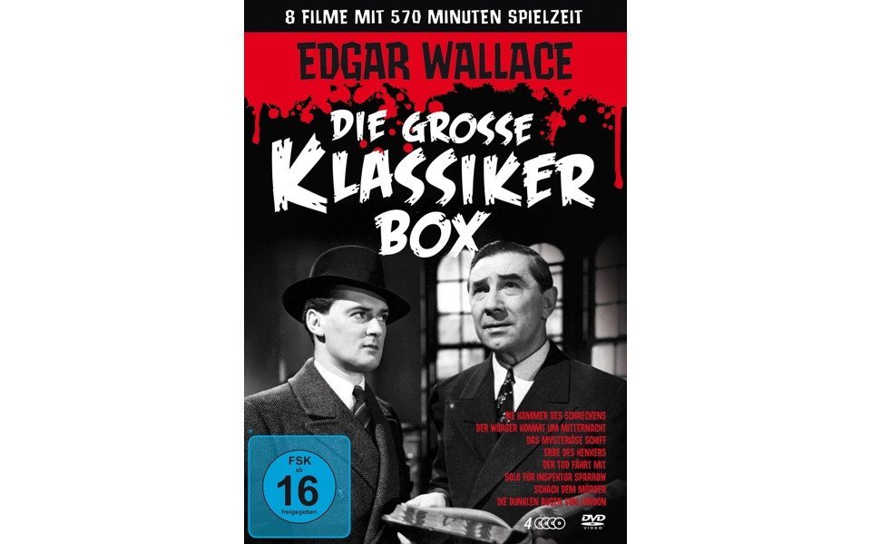 Schröder Media DVD Edgar Wallace - Die grosse Klassikerbox (8 Filme auf 4 DVDs) von Schröder Media