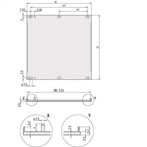 Schroff 20848269 Frontplatte von Schroff