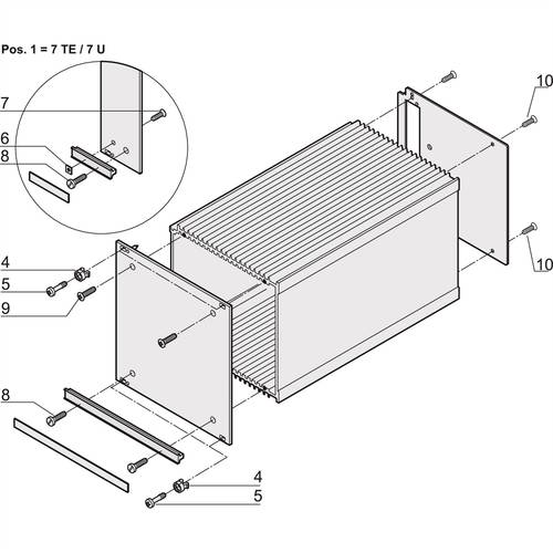 Schroff 21100105 19 Zoll Montagematerial von Schroff