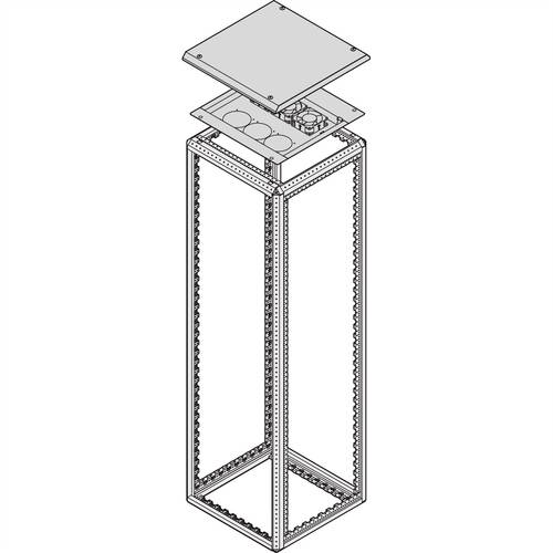 Schroff 21130401 Lüfter-Abdeckblech (B x T) 600mm x 800mm 1St. von Schroff