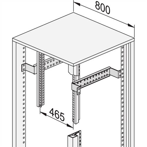 Schroff 22117839 Reduziertiefenstrebe (B x T) 800mm x 600mm 1St. von Schroff