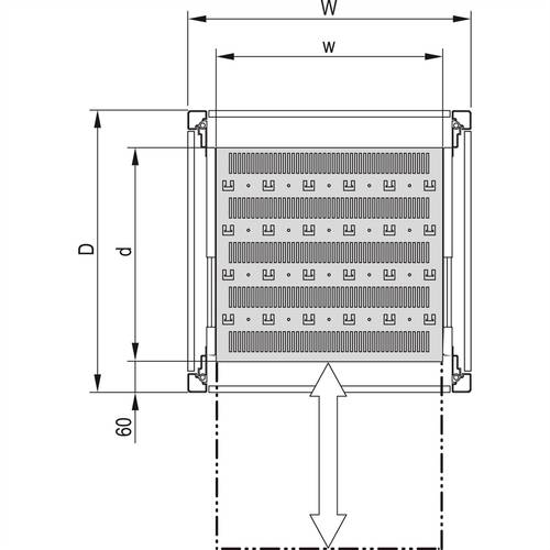 Schroff 22117858 Gestellfachboden 1St. von Schroff