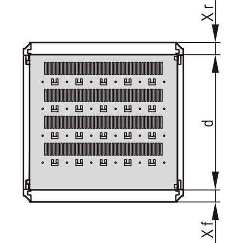 Schroff 22130323 Gestellfachboden (B x T) 600mm x 497mm 1St. von Schroff