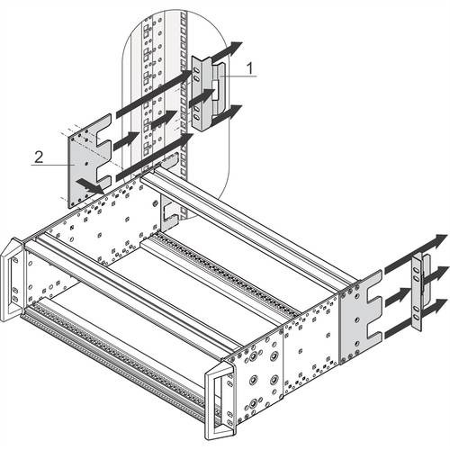 Schroff 24568498 19 Zoll Montagematerial von Schroff