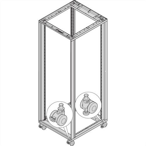 Schroff 27230068 19 Zoll Netzwerkschrank-Rollensatz Schroff 27230068 19 Zoll Netzwerkschrank-Rollensatz von Schroff