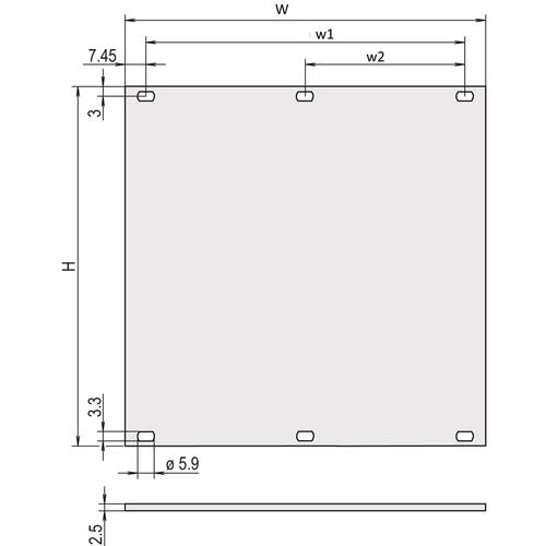 Schroff 30818271 Frontplatte 2St. von Schroff