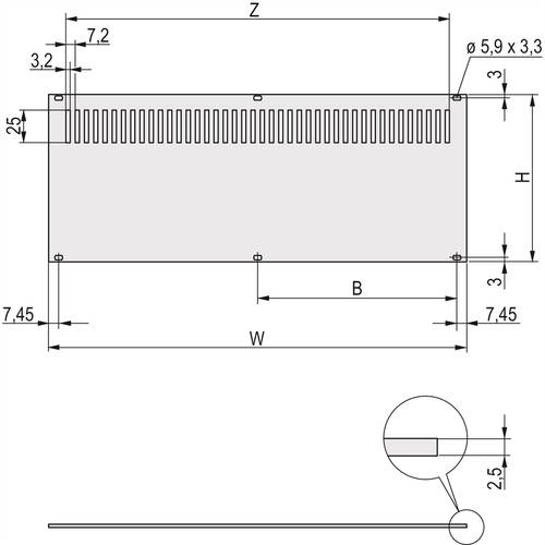 Schroff 30849035 Rückwand 1St. von Schroff