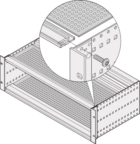 Schroff Abdeckblech Standard, 220 mm tief, 2 Stück von Schroff