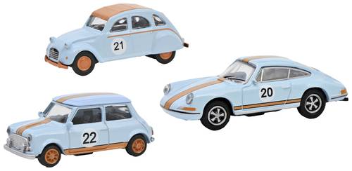 Schuco 452671600 H0 PKW Modell Citroën, Mini, Porsche 3er-Set Vintage Raceing, MHI Schuco 452671600 H0 PKW Modell Citroën, Mini, Porsche 3er-Set Vintage Raceing, MHI von Schuco