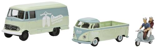 Schuco 452671700 H0 PKW Modell Vespa , Mercedes Benz, Volkswagen 3er-Set VESPA, MHI Schuco 452671700 H0 PKW Modell Vespa , Mercedes Benz, Volkswagen 3er-Set VESPA, MHI von Schuco