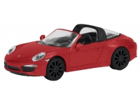 Schuco Porsche 911 (991) Targa 4S, Stadtautomodell, Vormontiert, 1:87, Porsche 911 (991) Targa 4S, Junge/Mädchen, Rot von Schuco