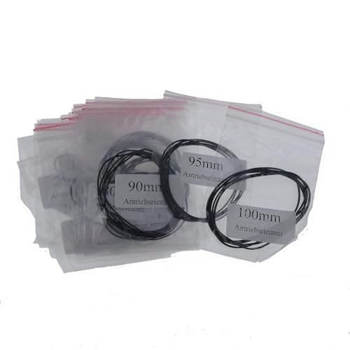 51 teiliges Vierkant Antriebsriemen Sortiment | 20-100mm Länge | 17 Größen | Zur Reparatur von Kassettendecks, DVD, CD Spieler Recorder 51 teiliges Vierkant Antriebsriemen Sortiment | 20-100mm Länge | 17 Größen | Zur Reparatur von Kassettendecks, DVD, CD Spieler Recorder von Schürberg