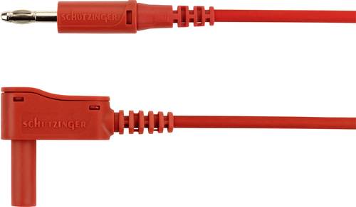 Schützinger AL 7622 Ni / 2.5 / 200 / RT Adapterleitung [Stecker 4mm - Stecker 4 mm] 200.00cm Rot 10 von Schützinger