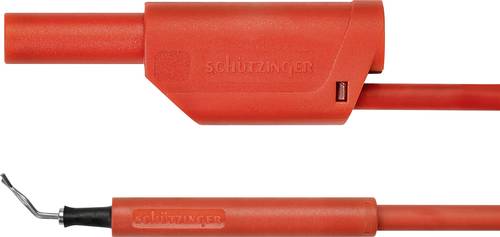 Schützinger AL 8321 / ZPK / 1 / 50 / RT Adapterleitung [Stecker 4mm - Prüfspitze] 50.00cm Rot 10St. von Schützinger