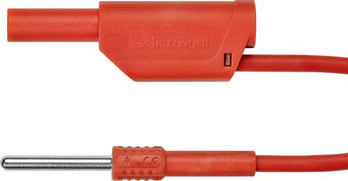 Schützinger AL 8323 / 1 / 50 / RT Adapterleitung [Stecker 4mm - Stecker 4 mm] 50.00cm Rot 10St. von Schützinger
