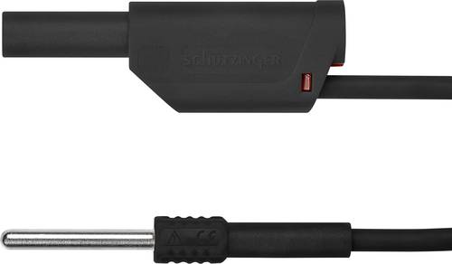 Schützinger AL 8323 / 1 / 50 / SW Adapterleitung [Stecker 4mm - Stecker 4 mm] 50.00cm Schwarz 10St. von Schützinger