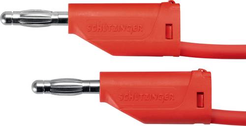 Schützinger MFK 15 / 1 / 50 / RT Messleitung [Stecker 4mm - Stecker 4 mm] 50.00cm Rot 10St. von Schützinger