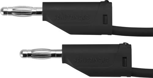 Schützinger MFK 15 / 1 / 50 / SW Messleitung [Stecker 4mm - Stecker 4 mm] 50.00cm Schwarz 10St. von Schützinger