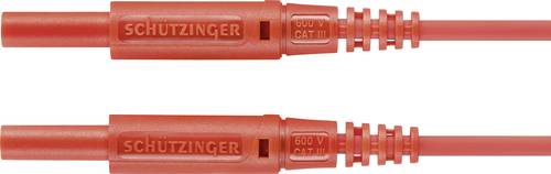 Schützinger MSFK A301 / 0.5 / 10 / RT Messleitung [Stecker 2mm - Stecker 2 mm] 10.00cm Rot 10St. von Schützinger