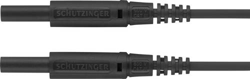 Schützinger MSFK A301 / 0.5 / 75 / SW Messleitung [Stecker 2mm - Stecker 2 mm] 75.00cm Schwarz 10St. von Schützinger