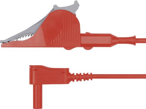 Schützinger MSWSAK 7418 / 2.5 / 150 / RT Messleitung [Stecker 4mm - Abgreifklemmen] 150.00cm Rot 10 von Schützinger