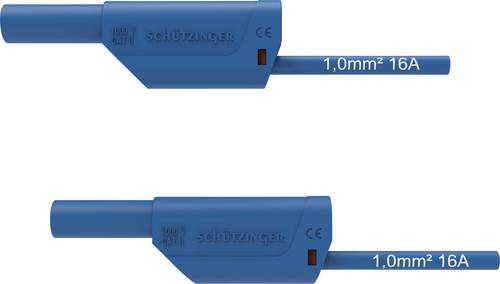 Schützinger VSFK 8500 / 1 / 50 / BL Sicherheits-Messleitung [4 mm-Stecker - 4 mm-Stecker] 50.00cm B von Schützinger