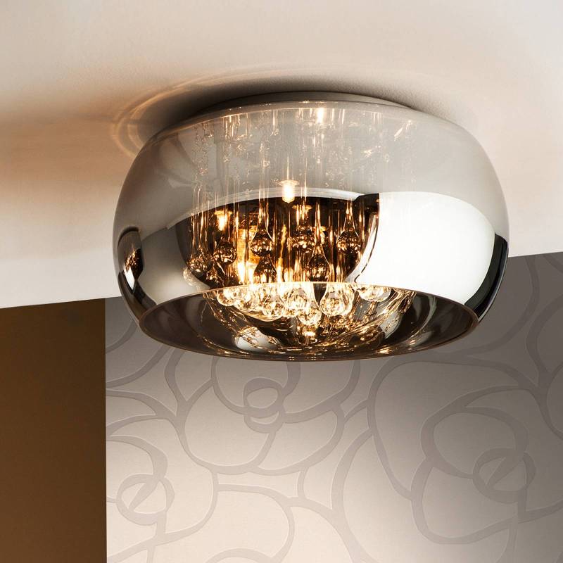 LED-Deckenleuchte Argos mit Kristallen, Ø 40 cm von Schuller Valencia