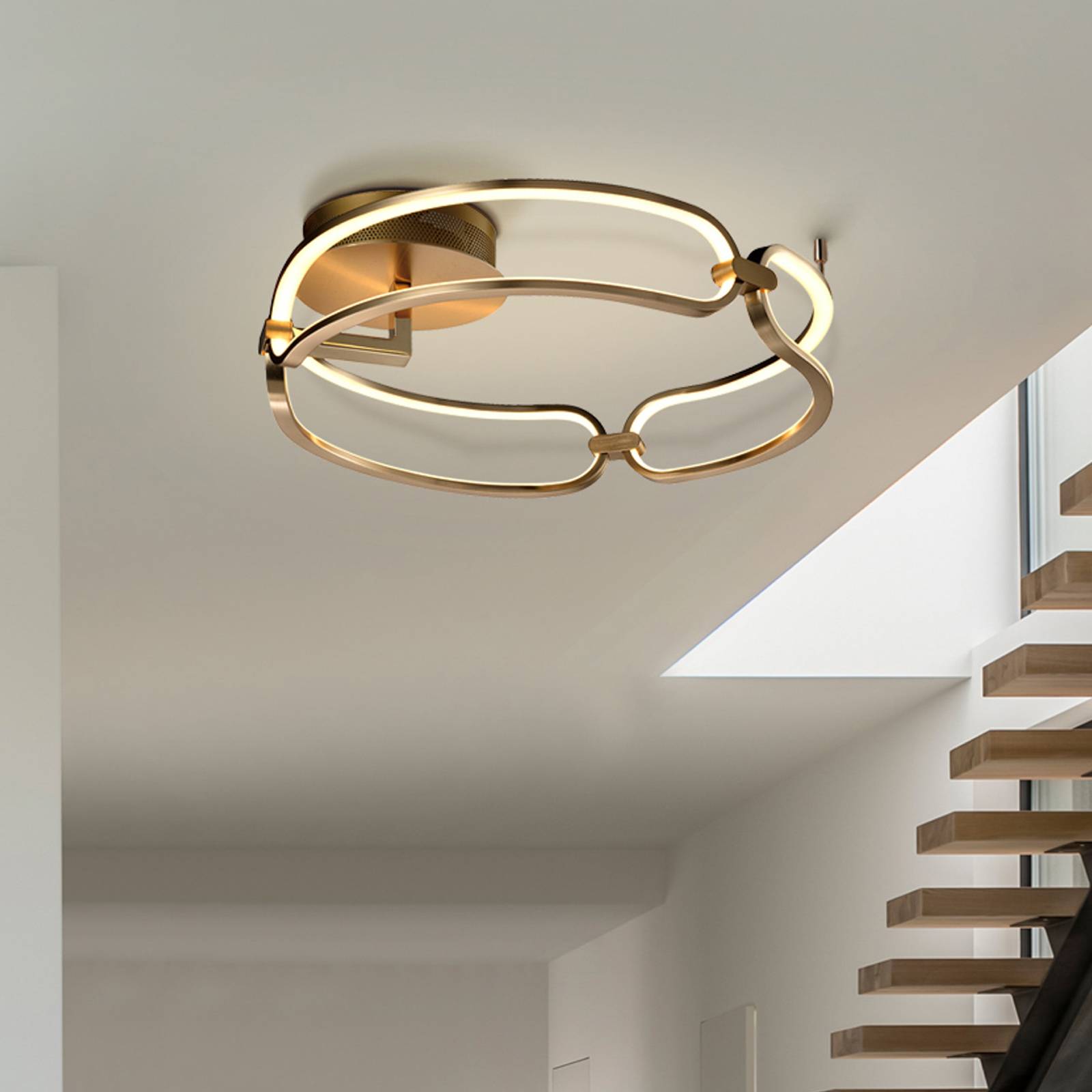 LED-Deckenleuchte Colette, dreiflammig, roségold LED-Deckenleuchte Colette, dreiflammig, roségold von Schuller Valencia