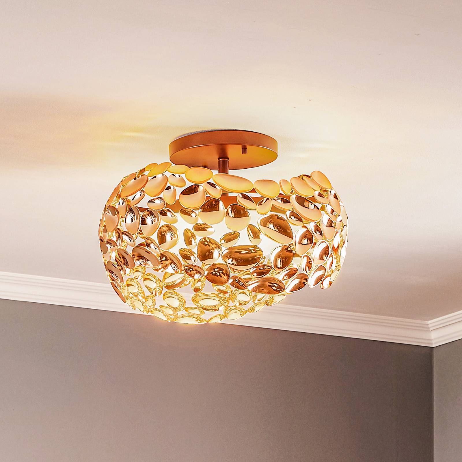 LED-Deckenleuchte Narisa, Ø 46 cm, roségold LED-Deckenleuchte Narisa, Ø 46 cm, roségold von Schuller Valencia