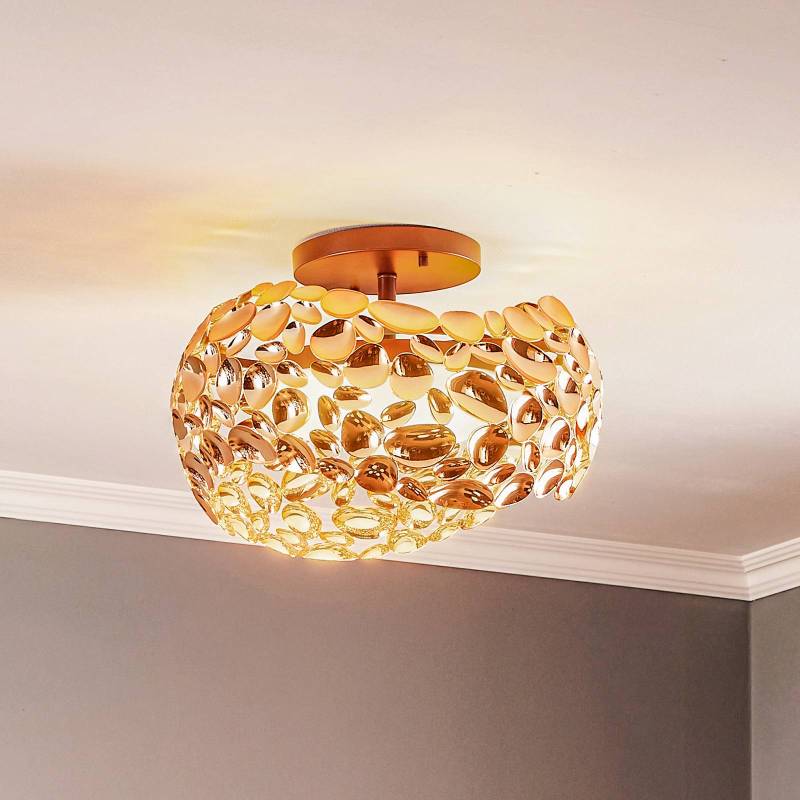 LED-Deckenleuchte Narisa, Ø 46 cm, roségold von Schuller Valencia