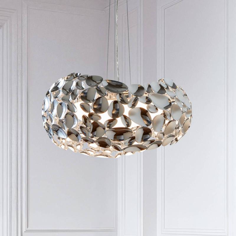 LED-Hängeleuchte Narisa Ø 46 cm chrom von Schuller Valencia