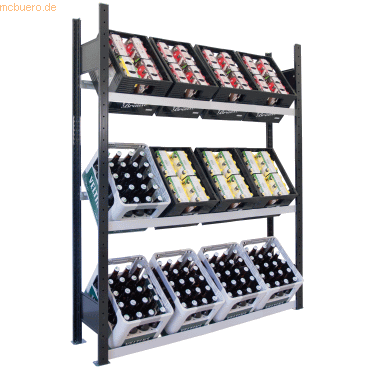 Schulte Getränkekistenregal 37008-S 180x130x30cm Schulte Getränkekistenregal 37008-S 180x130x30cm von Schulte
