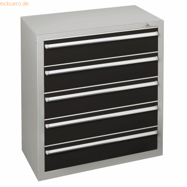 Schulte Schubladenblock 36316 110cm 5 Schübe lichtgrau/schwarz Schulte Schubladenblock 36316 110cm 5 Schübe lichtgrau/schwarz von Schulte