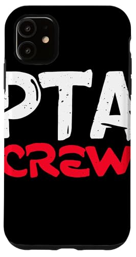 PTA Crew Distressed Statement Eltern Lehrer Gemeinschaft Hülle für iPhone 11 von Schulteam Engagement Unterstützung PTA Crew